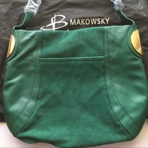 B Makowski suede purse
